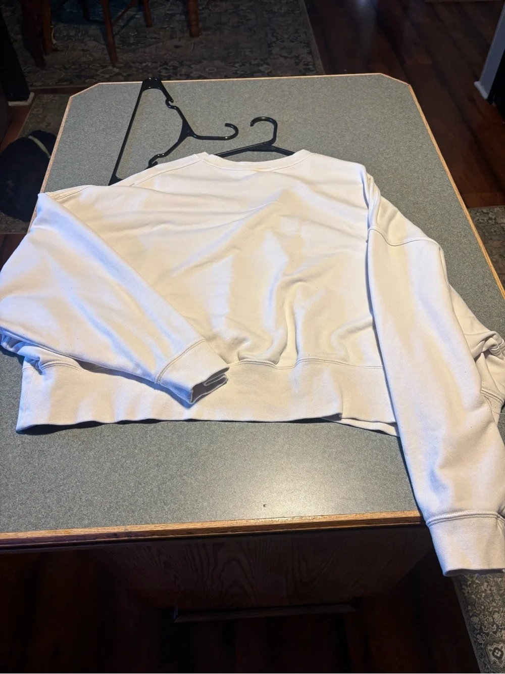 Nike Cream Crewneck Sweatshirt with Gold Swoosh